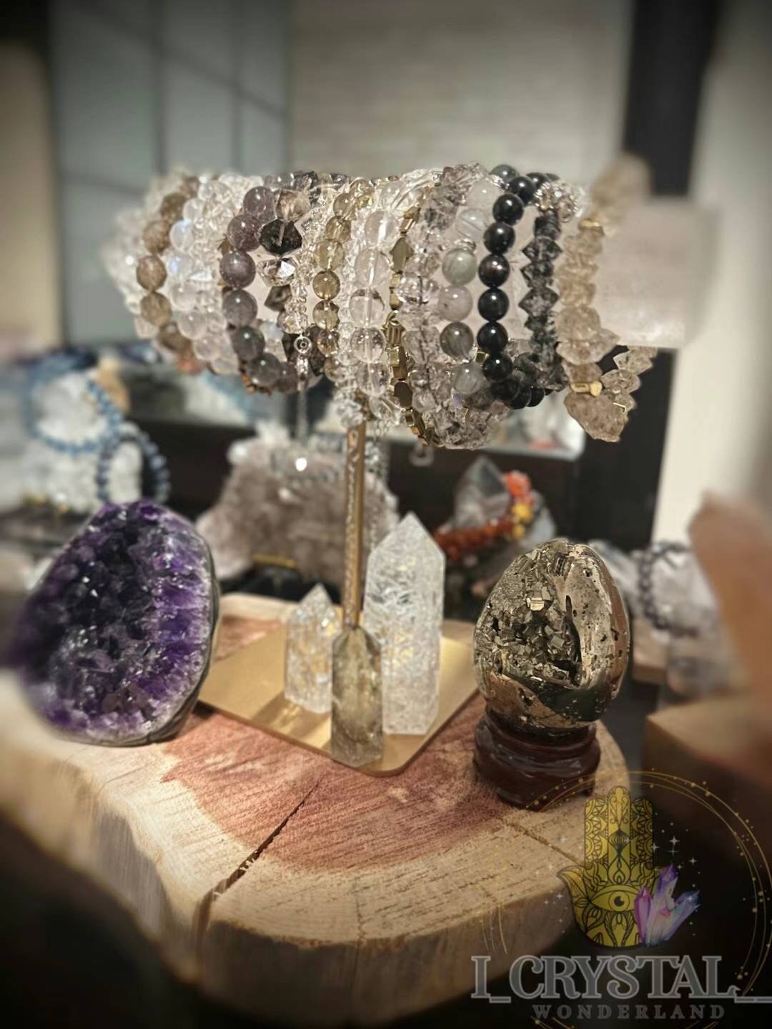 beautiful crystal stand organizer home decor