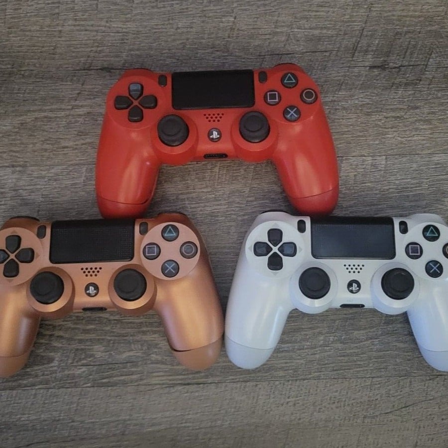 Lot of 3 PlayStation 4 Controllers for Parts or Repair Only - Untested