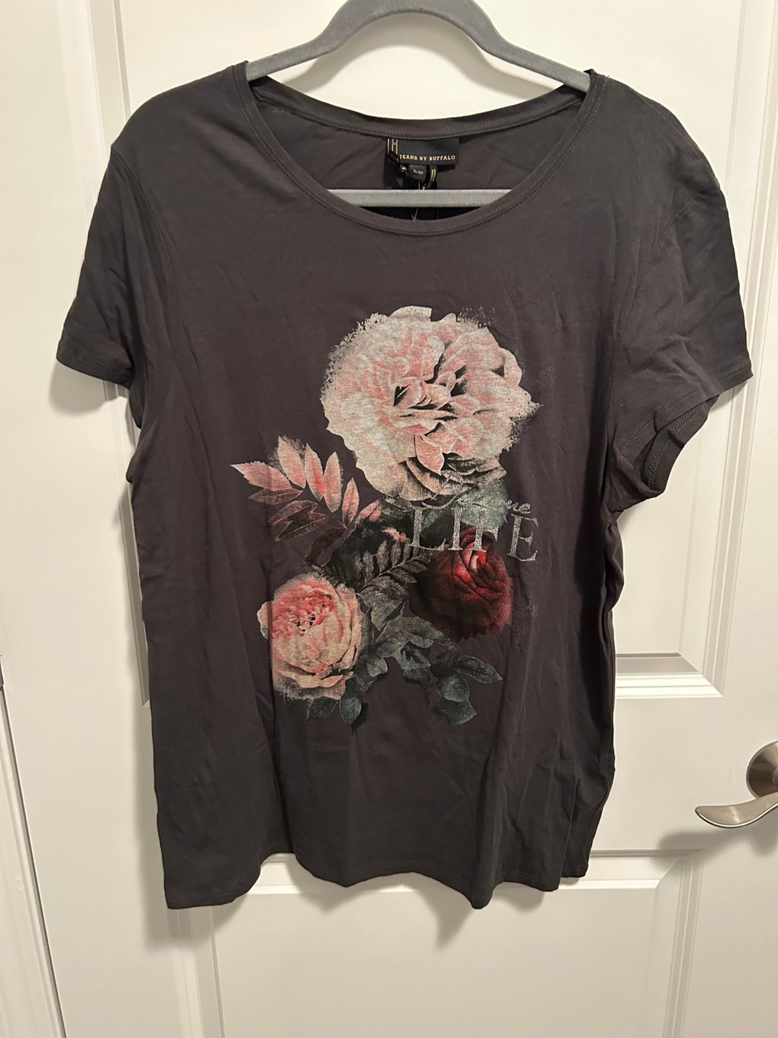 I Jeans by Buffalo Gray T-shirt-Size XL-New!