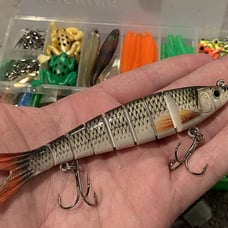 Fishing Lures Tackle Box Bass Fishing Kit,Saltwater and Freshwater Lures