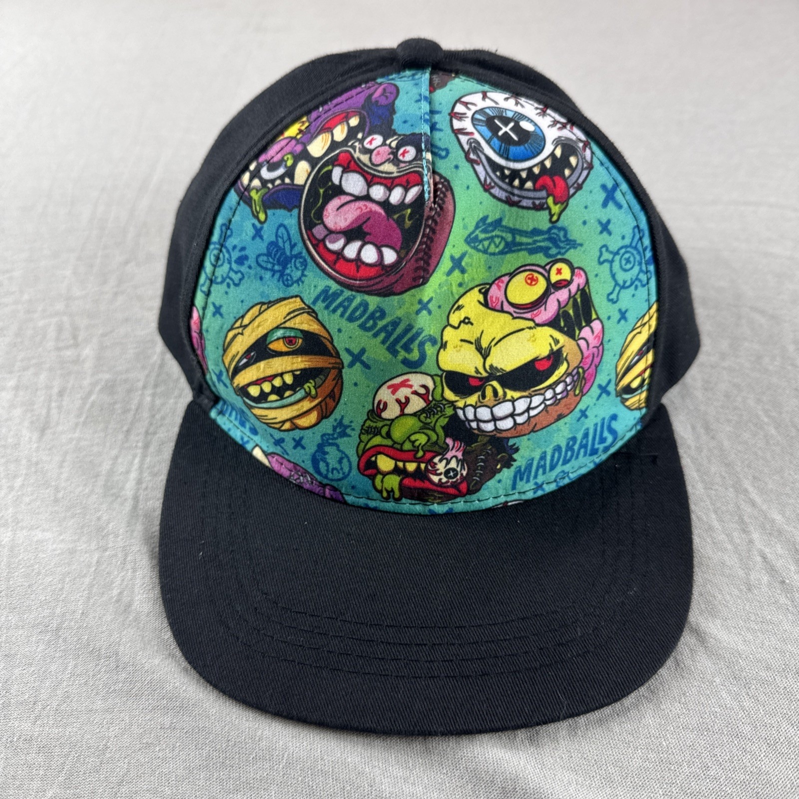 Madballs SnapBack Hat Youth Adjustable Cap Dust Brain Slobulus OCU LUS Orbus Kids