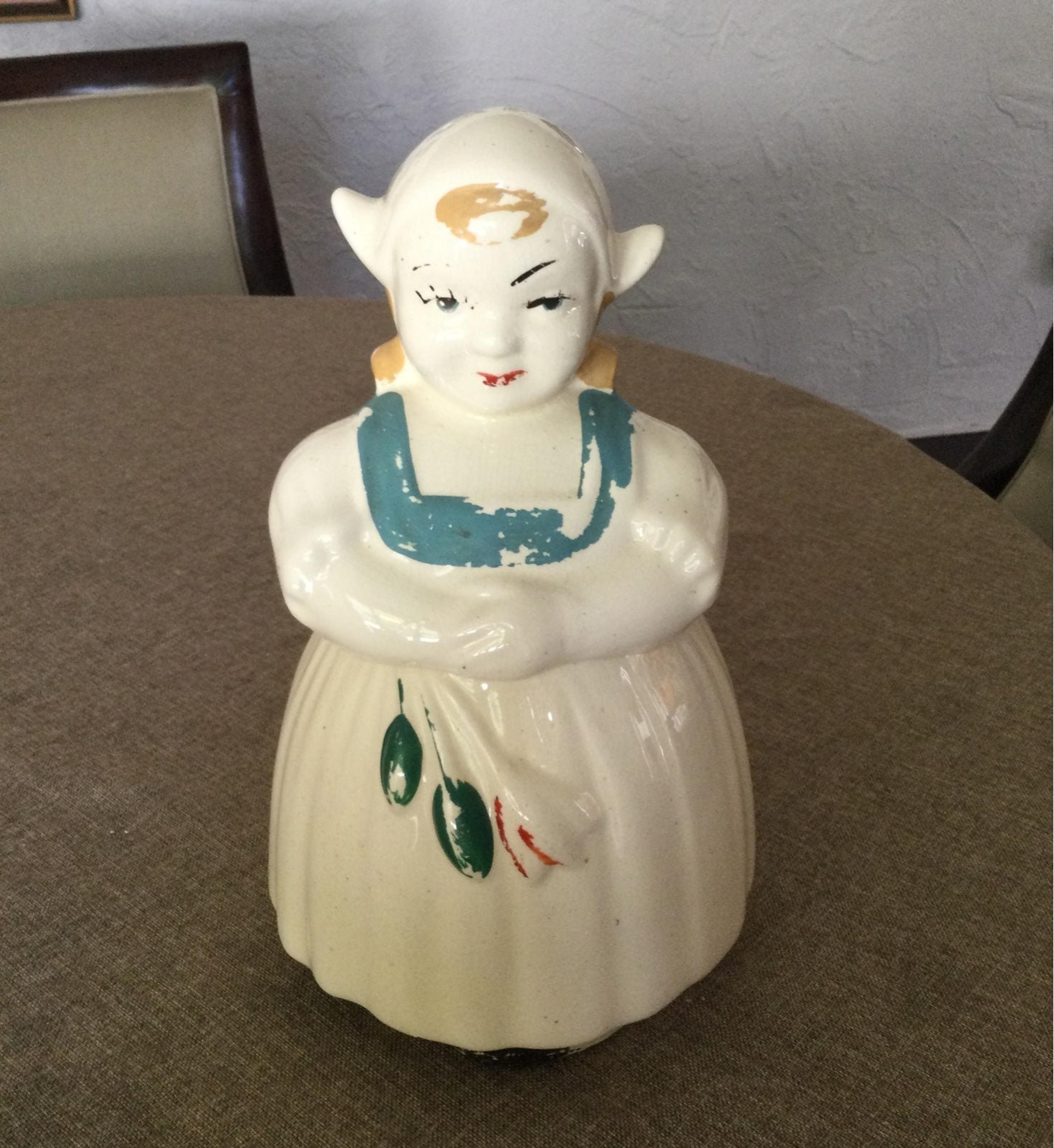 Dutch girl cookie jar