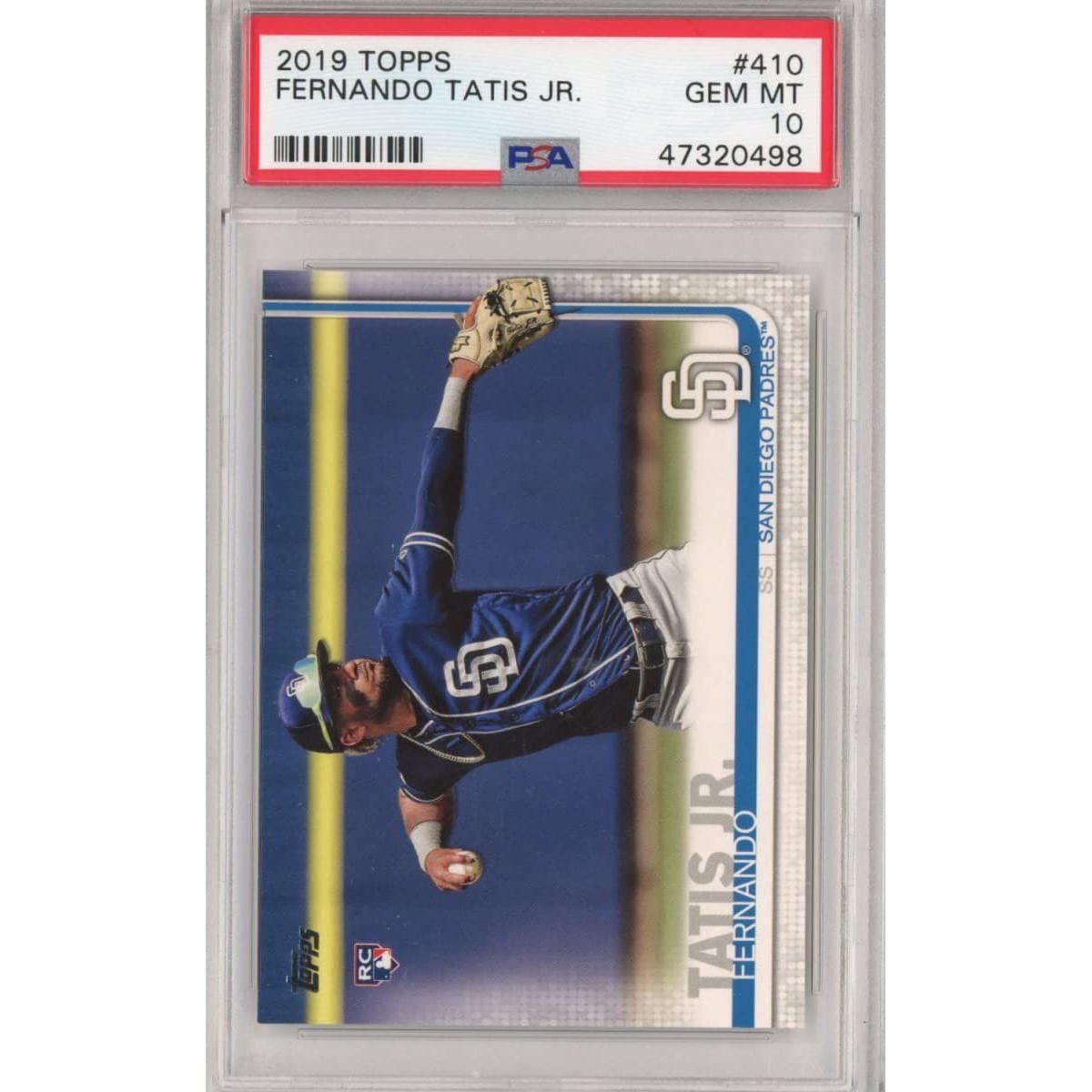 Graded 2019 Topps Series 2 Fernando Tatis Jr. #410 Rookie Card PSA 10