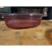 ROASTER Vision Corning Ware Cookware CRANBERRY 4 Qt Liter Oval w/ Lid Retro Used