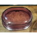 ROASTER Vision Corning Ware Cookware CRANBERRY 4 Qt Liter Oval w/ Lid Retro Used