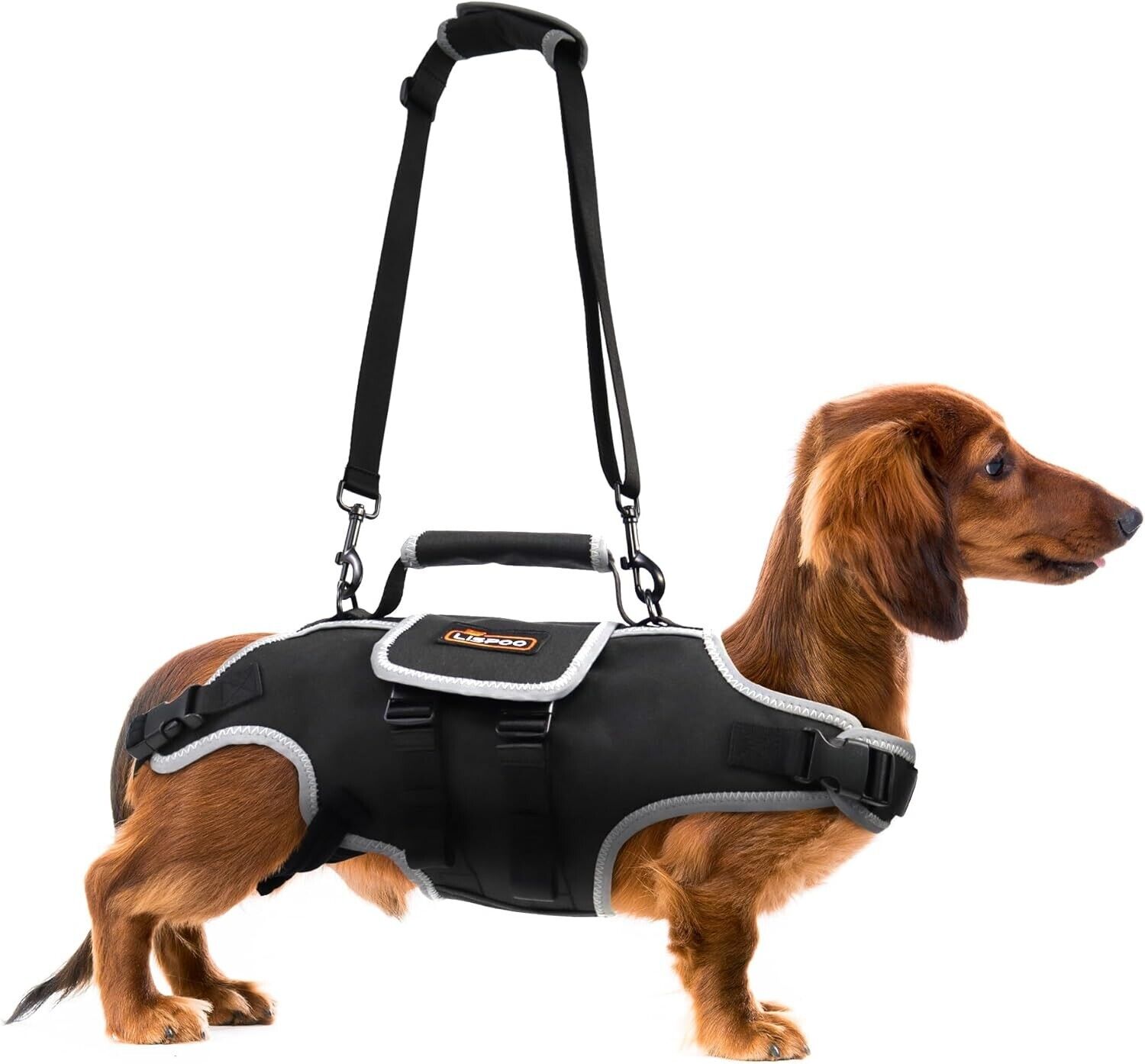Full Body Dog Lift Harness Medium Dog Adjustable Control Handle Reflective Strap