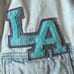 Vintage L.A. Gear Cropped Denim Jacket Women’s Size Large