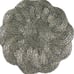 4 Set Nicole Miller Beaded Embellished Silver Christmas Placemat Charger Scallop