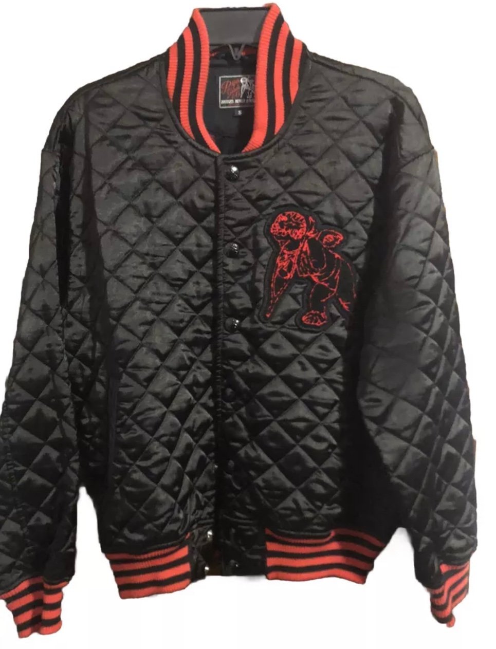 Vintage MLB Colorado Rockies Starter Satin Bomber Jacket Diamond SMALL