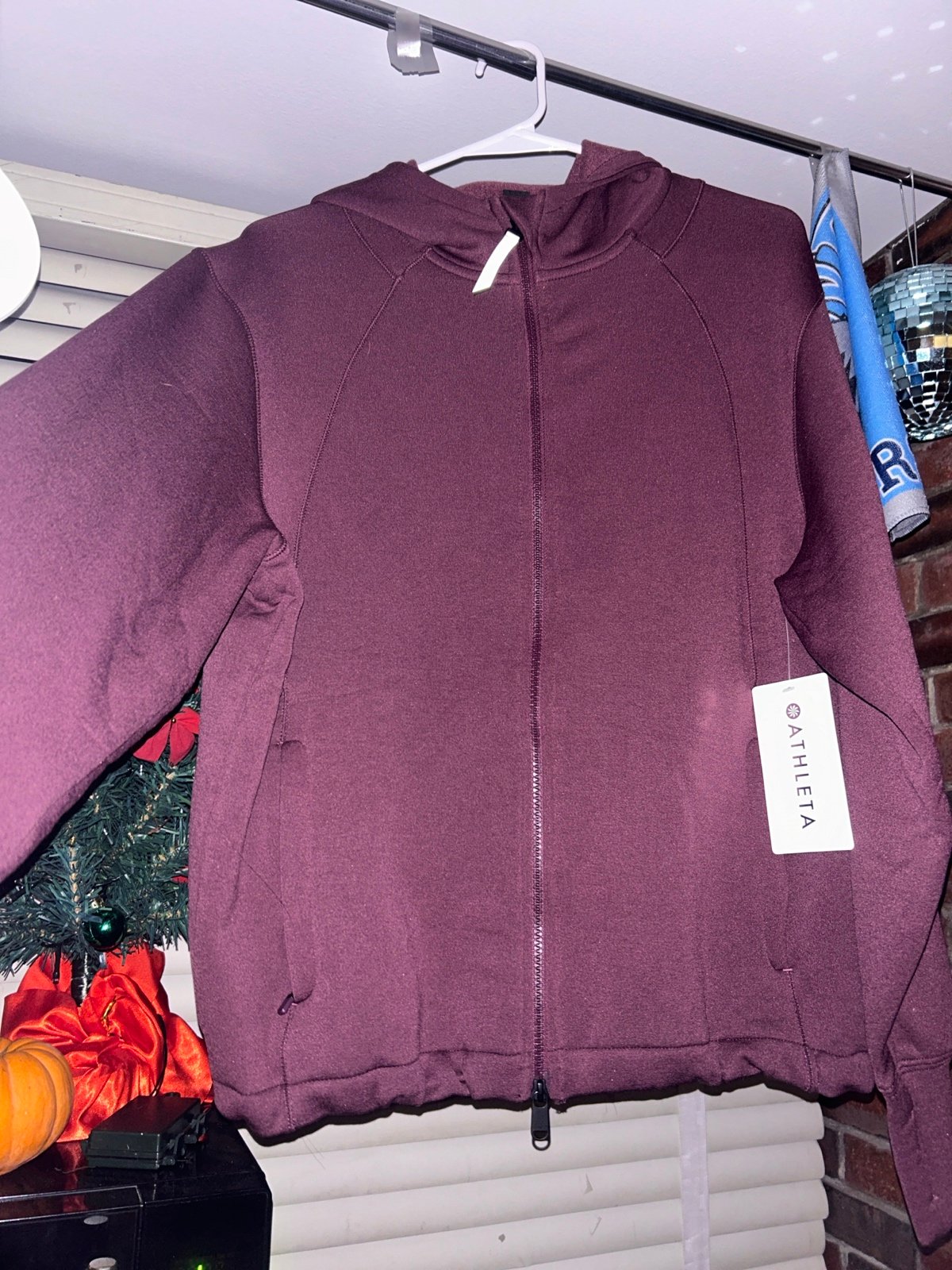 Brand new Athleta purple zip up