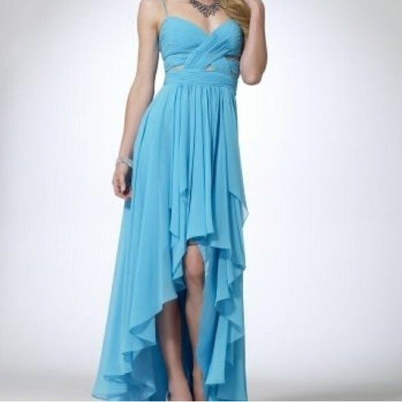 Cache Blue High Low Formal Dress