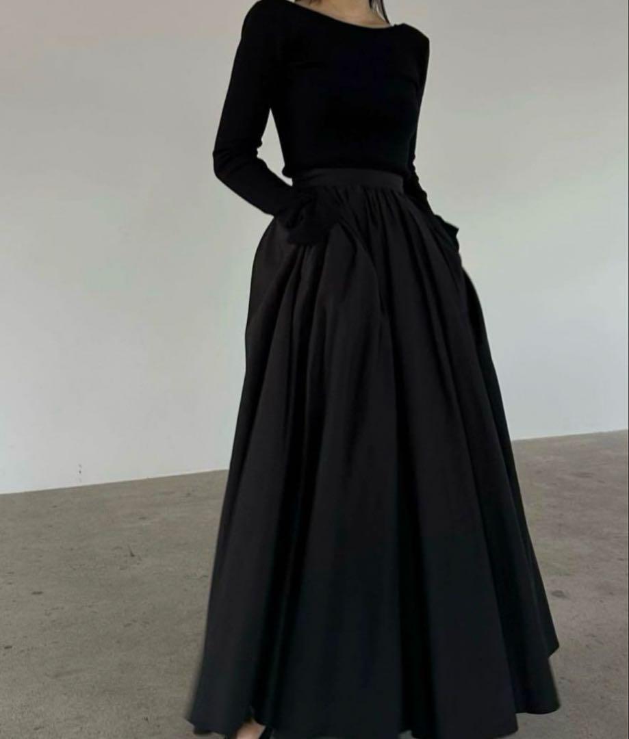 セール】VOLUME FLARE MAXI SKIRT（スカート）｜CLANE（クラネ