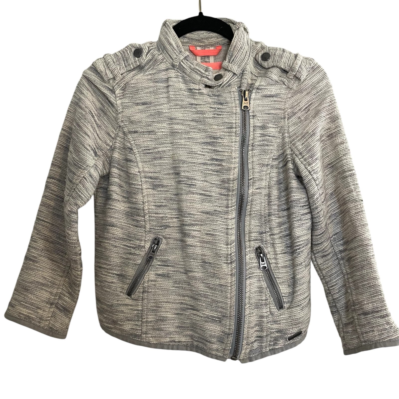 Abercrombie & Fitch Y2K Zip Up Moto Style Jacket Womens Size S