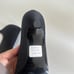 “Lazo” black satin kitten heels