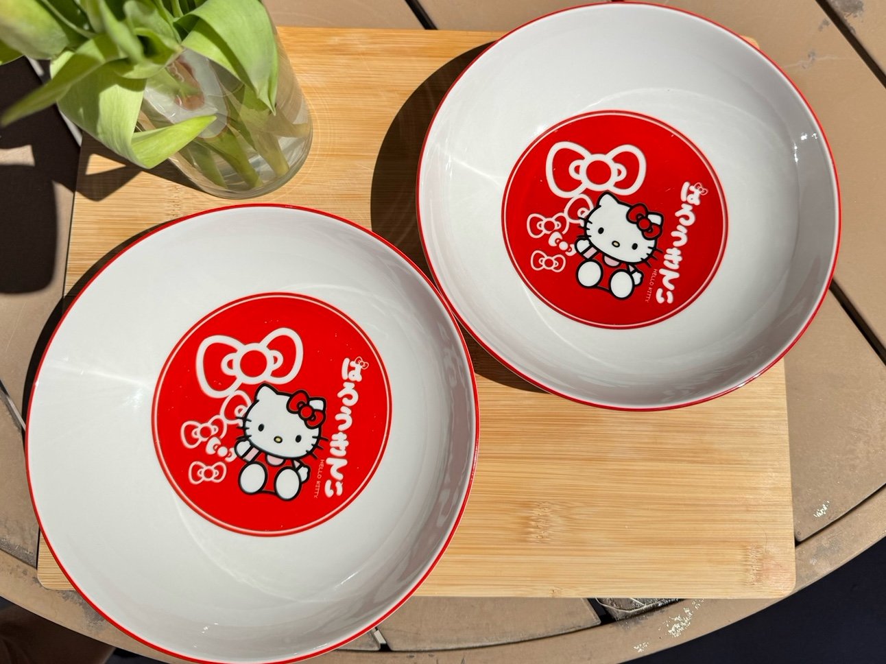 Hello Kitty White Ceramic Bowl Set
