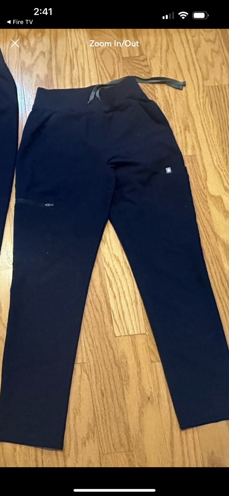 Figs Yola XS Petite Navy Blue Skinny Scrub Pants TW2000P