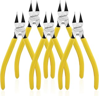 BOOSDEN 5 PACK 6'' Wire Cutters, Wire Clippers, Flush Cut Pl