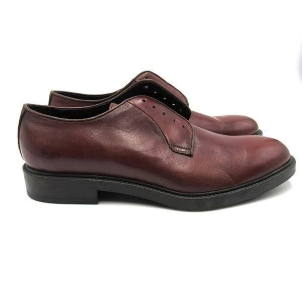 THE BOOT NEW YORK ADAM DERRICK MICK BURNISHED BROWN OXFORD SZ 10 1/2