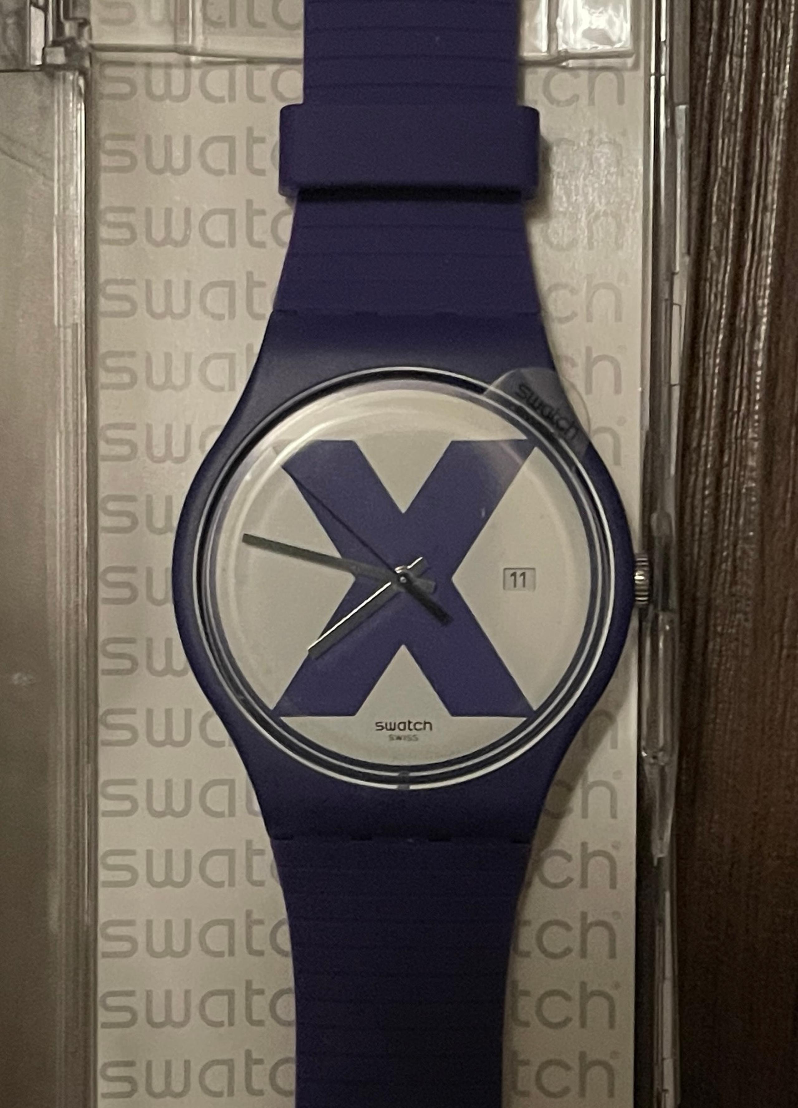 NEW - Highly Collectible SWATCH XX-RATED in Purple - New Battery Installed