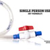 Beer Bong Tube and Funnel - with Valve, Optional Single or Double Header Y-Attac