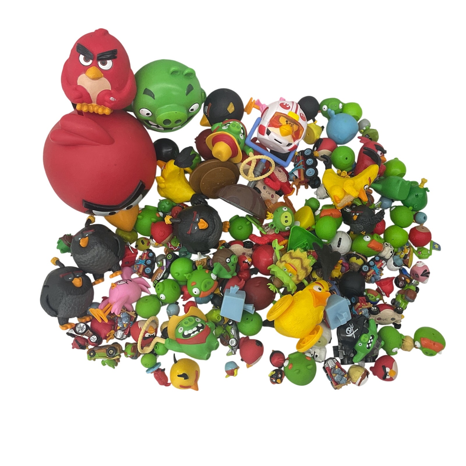 Red Angry Birds Tricky Talking Pig Action Figure Multicolor Preowned Toy