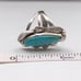 Turquoise Ring Sterling Silver Native American Unsigned 5.7g Size 6.25