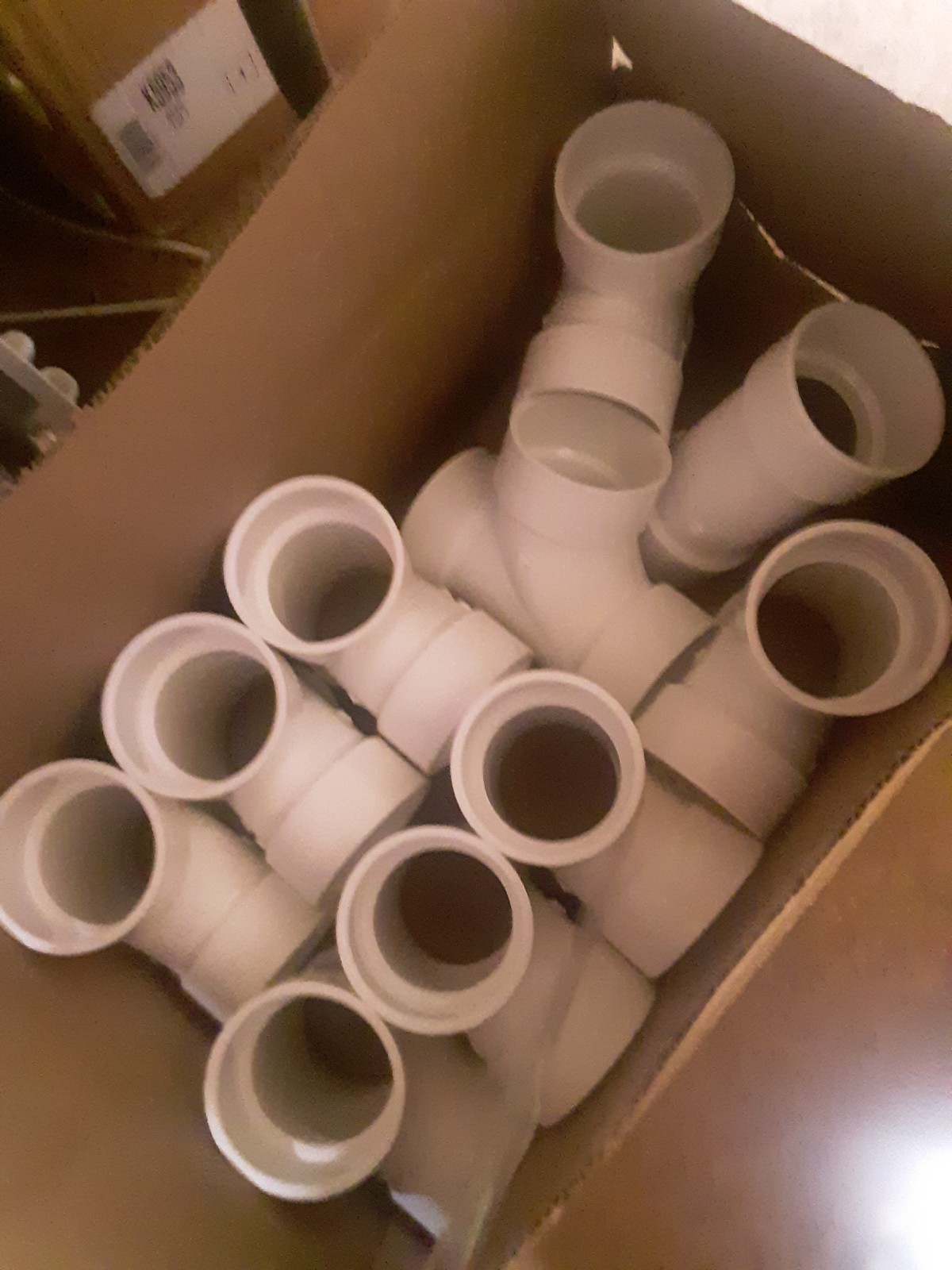 NEW LOT OF Charlotte pipe (10) 3 PVC SCH. PVC SANITARY TEES JOINT DWV 6134340