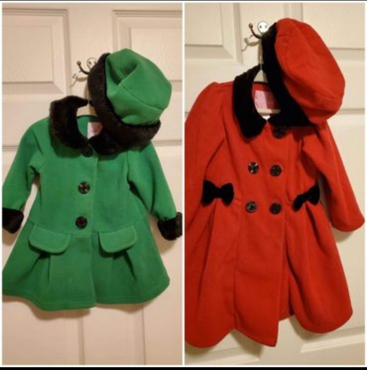 Girls Matching Jacket and Hat set