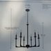 Hampton Bay Highgate 6-Light Matte Black Chandelier without Glass NEW in box