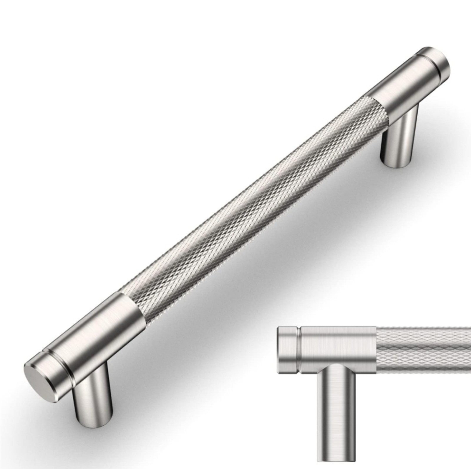 20 Pack 6.25 Inch(160mm) Hole Center Brushed Satin Nickel Cabinet Pulls