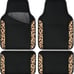 Waterproof Universal Fit Car Floor Mats, Leopard Print Car Mats Fit fo