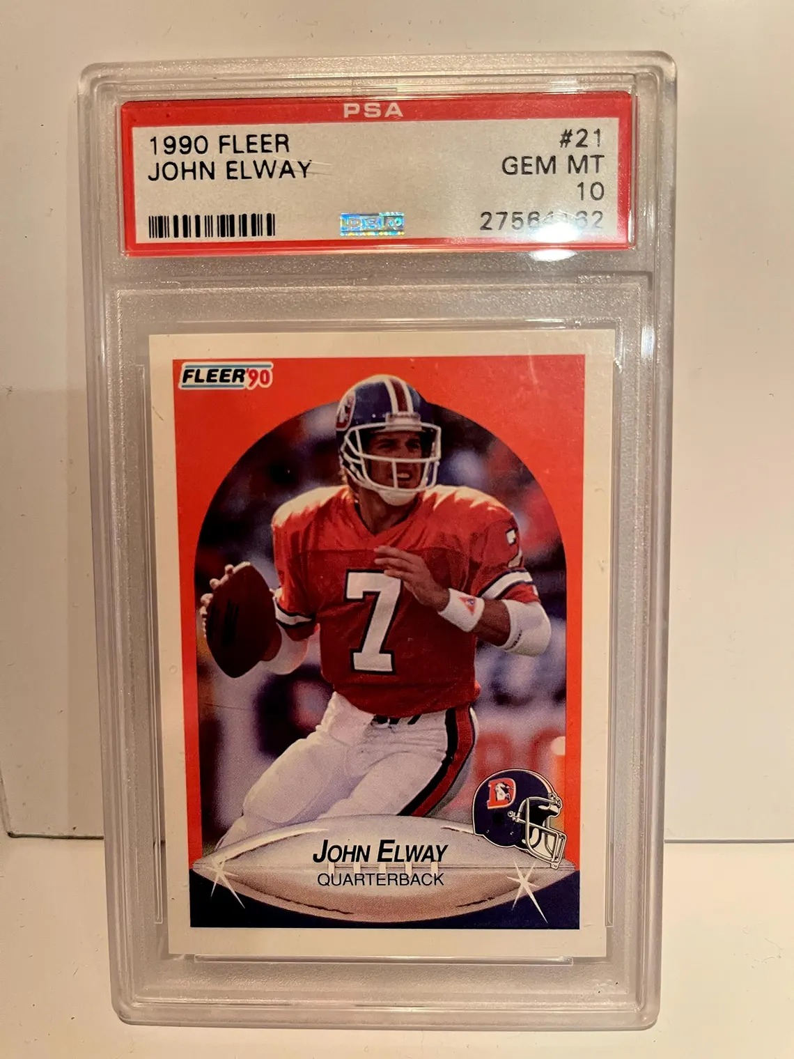 John Elway 1990 Fleer PSA 10