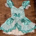 Vintage princess costume puff sleeve dress