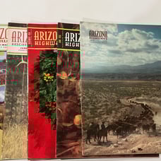 Vintage Lot of 5 MCM Arizona Highways Magazines 1954, 1956, 1961, and 1962