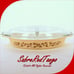 Vintage Pyrex Divided Casserole Baking Dish With Lid Gold Acorn Cream White Gold