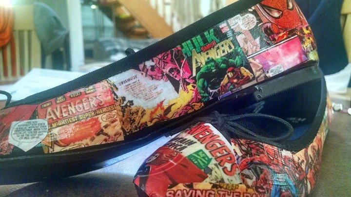 Avengers Endgame Marvel Superhero Comic Shoes Flats