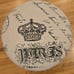 Zingz & Thingz 20.5 Black and Ivory White Royal Paris Stool Parisian-style .
