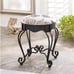Zingz & Thingz 20.5 Black and Ivory White Royal Paris Stool Parisian-style .