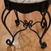 Zingz & Thingz 20.5 Black and Ivory White Royal Paris Stool Parisian-style .