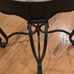 Zingz & Thingz 20.5 Black and Ivory White Royal Paris Stool Parisian-style .