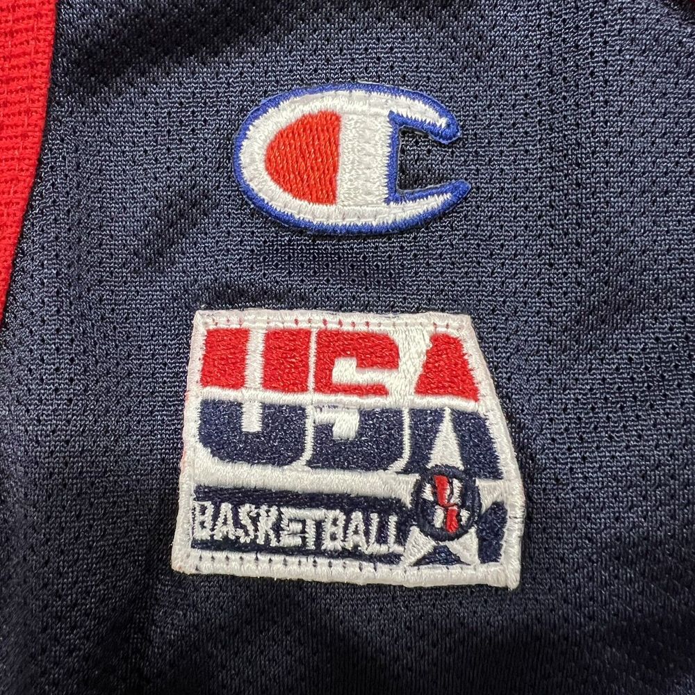 Vintage Champion 90s Grant Hill Jersey #5 Team USA Size 44