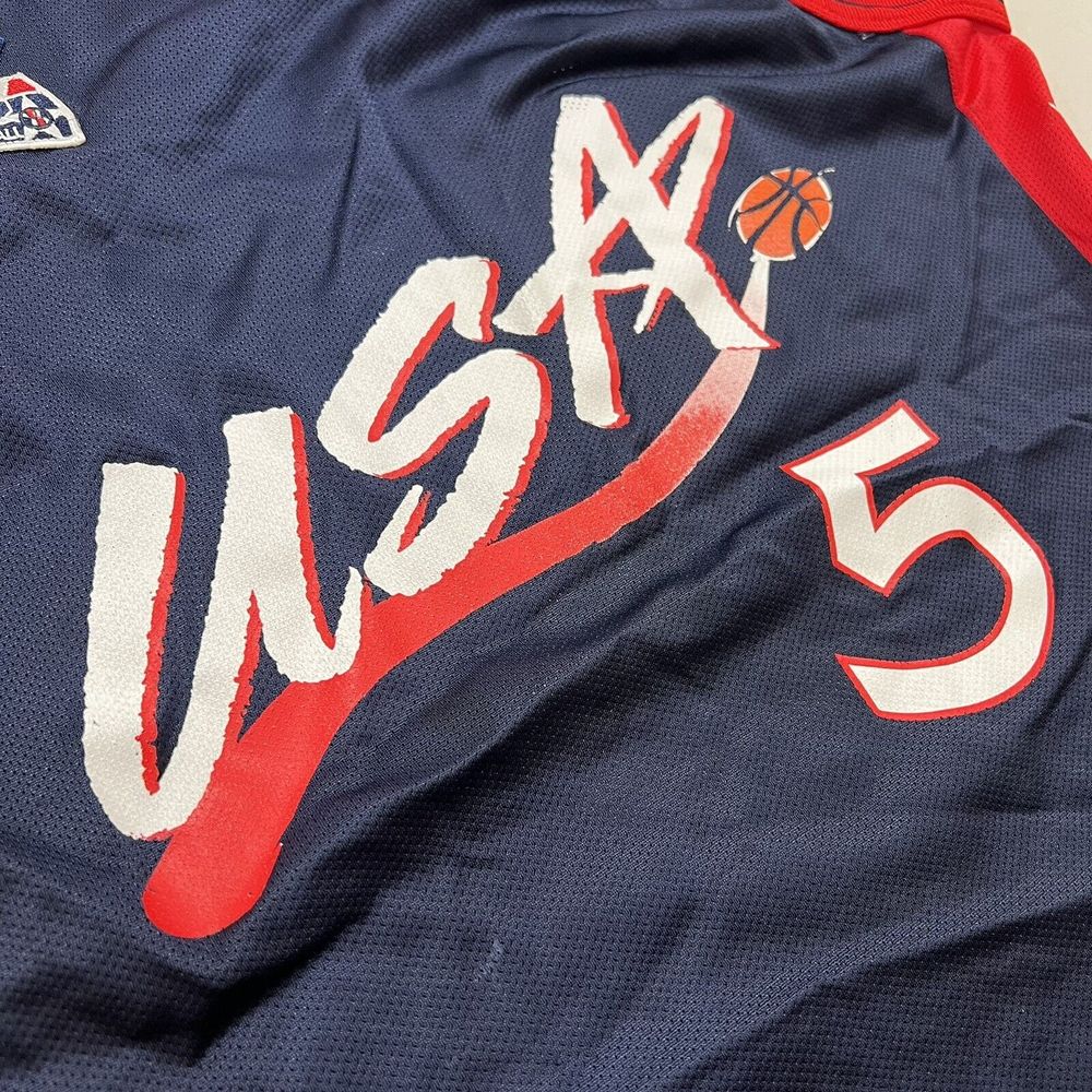 Vintage Champion 90s Grant Hill Jersey #5 Team USA Size 44