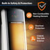 Oscillating Digital Ceramic Tower Heater for Large Rooms,
