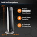 Oscillating Digital Ceramic Tower Heater for Large Rooms,