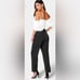 NWT BEBE Women’s Black White Satin Bodice Jumpsuit - Size XL
