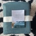 Casaluna Full Queen Size Dark Teal Heavyweight Linen Duet Cover Sham Set