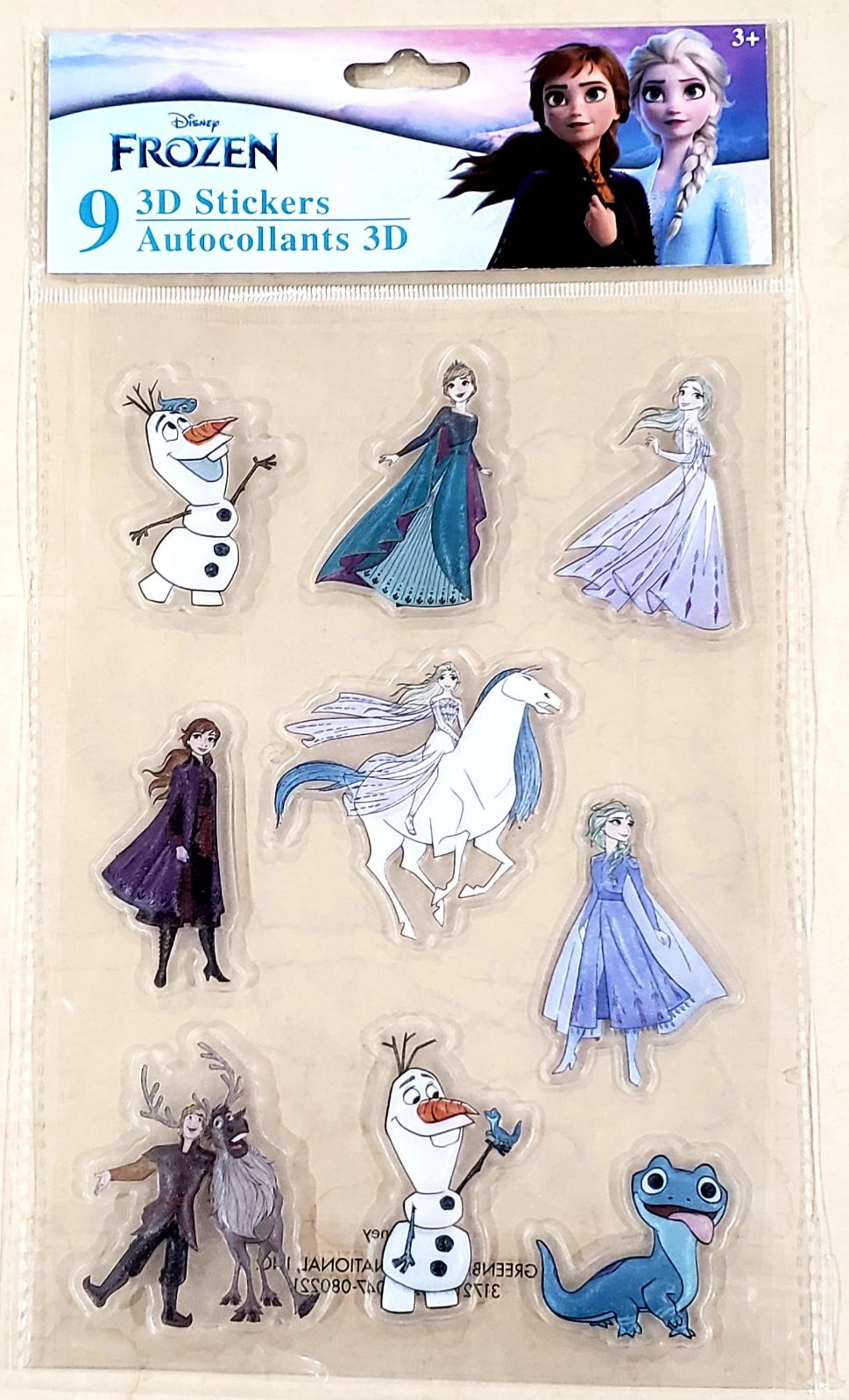DISNEY FROZEN PUFFY BUBBLE 3D STICKERS BRAND NEW SEALED