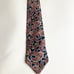 New Men’s Christian Dior Monsieur Navy Red Orange Grey Silk Classic Tie.
