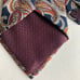 New Men’s Christian Dior Monsieur Navy Red Orange Grey Silk Classic Tie.