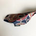 New Men’s Christian Dior Monsieur Navy Red Orange Grey Silk Classic Tie.